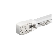 Карниз с однорядными креплениями для раздвижных штор Aqara (2.50 м), сторона открытия: из центра, модель 250M