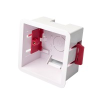 Монтажная коробка (подрозетник) из ПВХ для гипсокартона 83х83х48мм