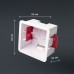 Монтажная коробка (подрозетник) из ПВХ для гипсокартона 83х83х48мм